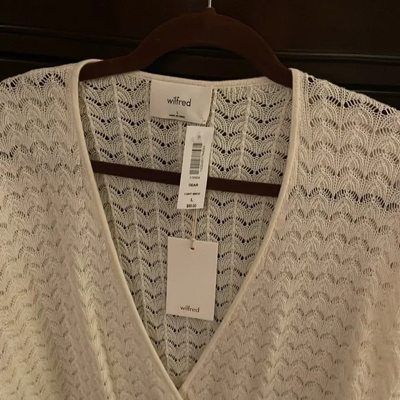 NEW Aritzia Wilfred Dear Sweater in Light Birch - Picture 3 of 6
